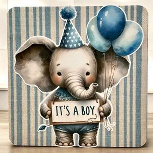Handmade Baby Boy Greeting Card